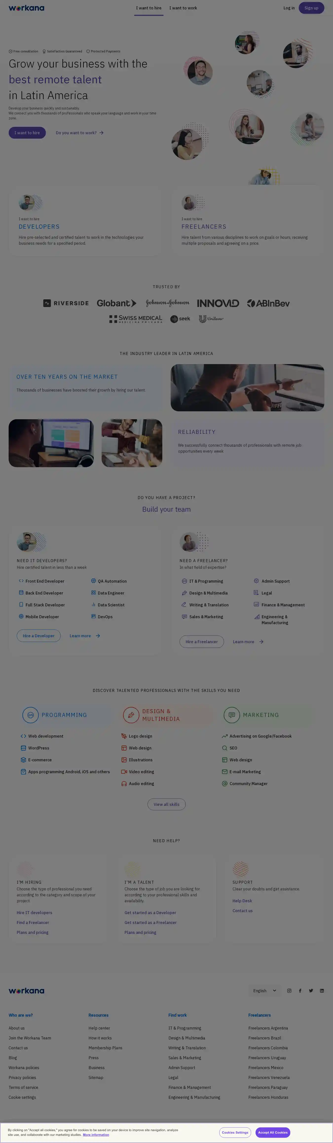 Desktop Screenshot for workana.com