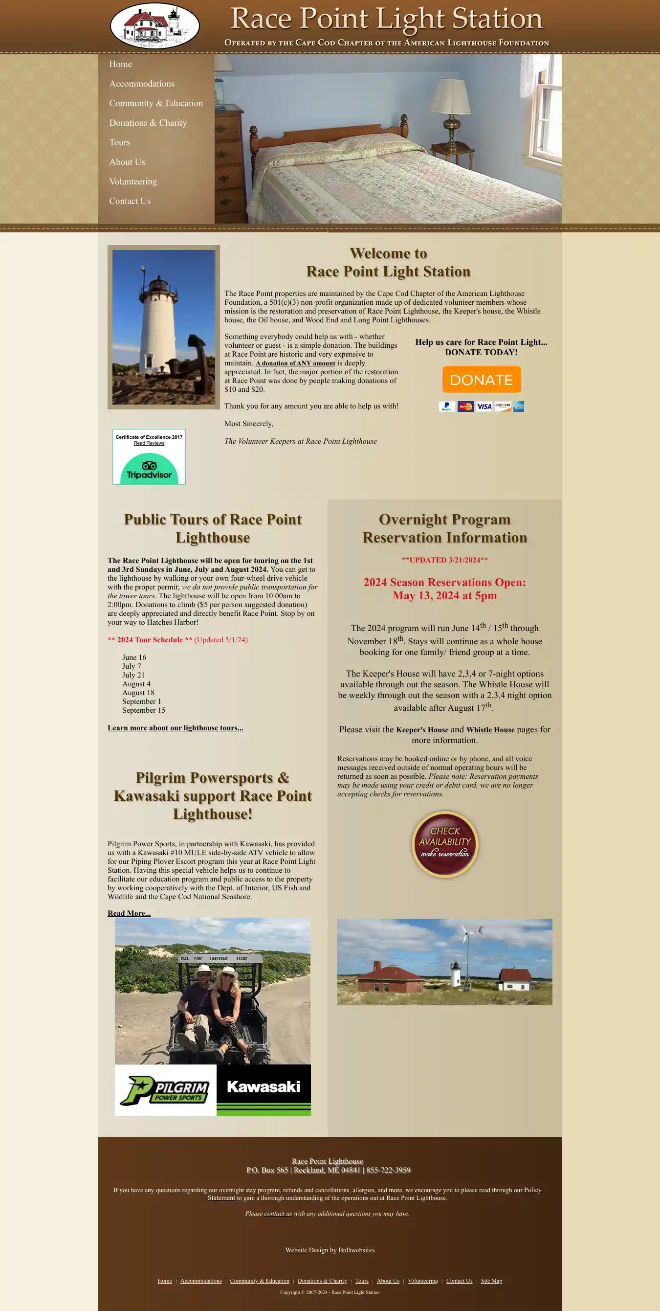 Desktop Screenshot for www.racepointlighthouse.org