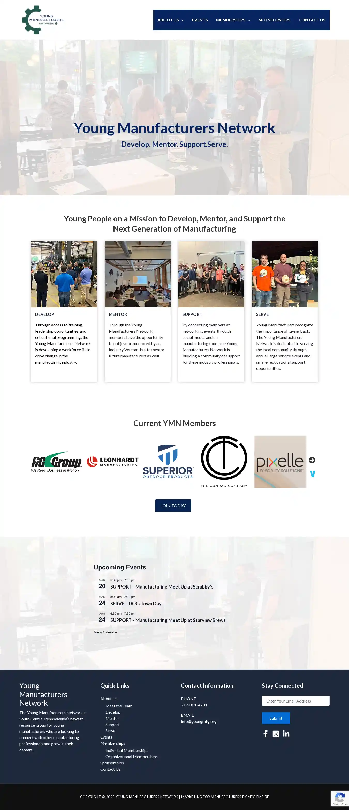 Desktop Screenshot for youngmfg.org