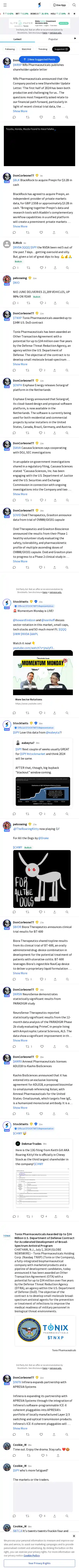Mobile Screenshot for stocktwits.com